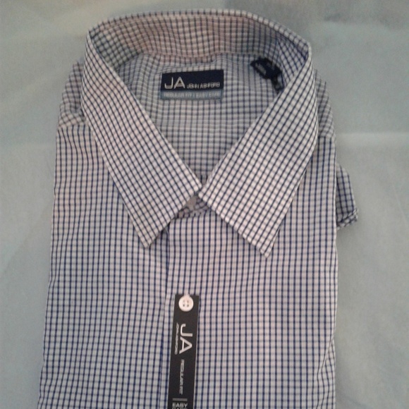 ๐ธJohn Ashford Blue & White Gingham Shirt - Picture 1 of 3